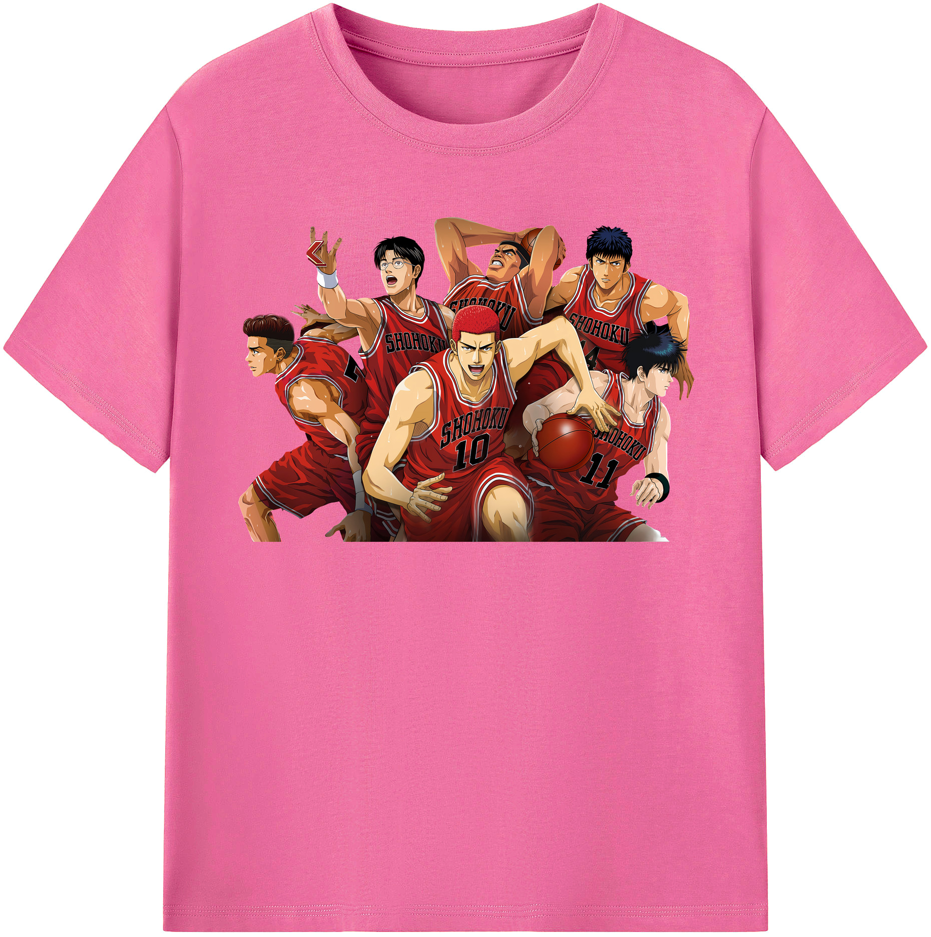 （画像用） SLAM DUNK／スラムダンク レディースカジュアルプリントTシャツ（綿100％）